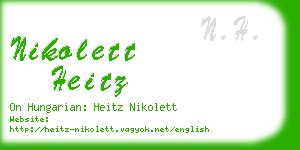 nikolett heitz business card